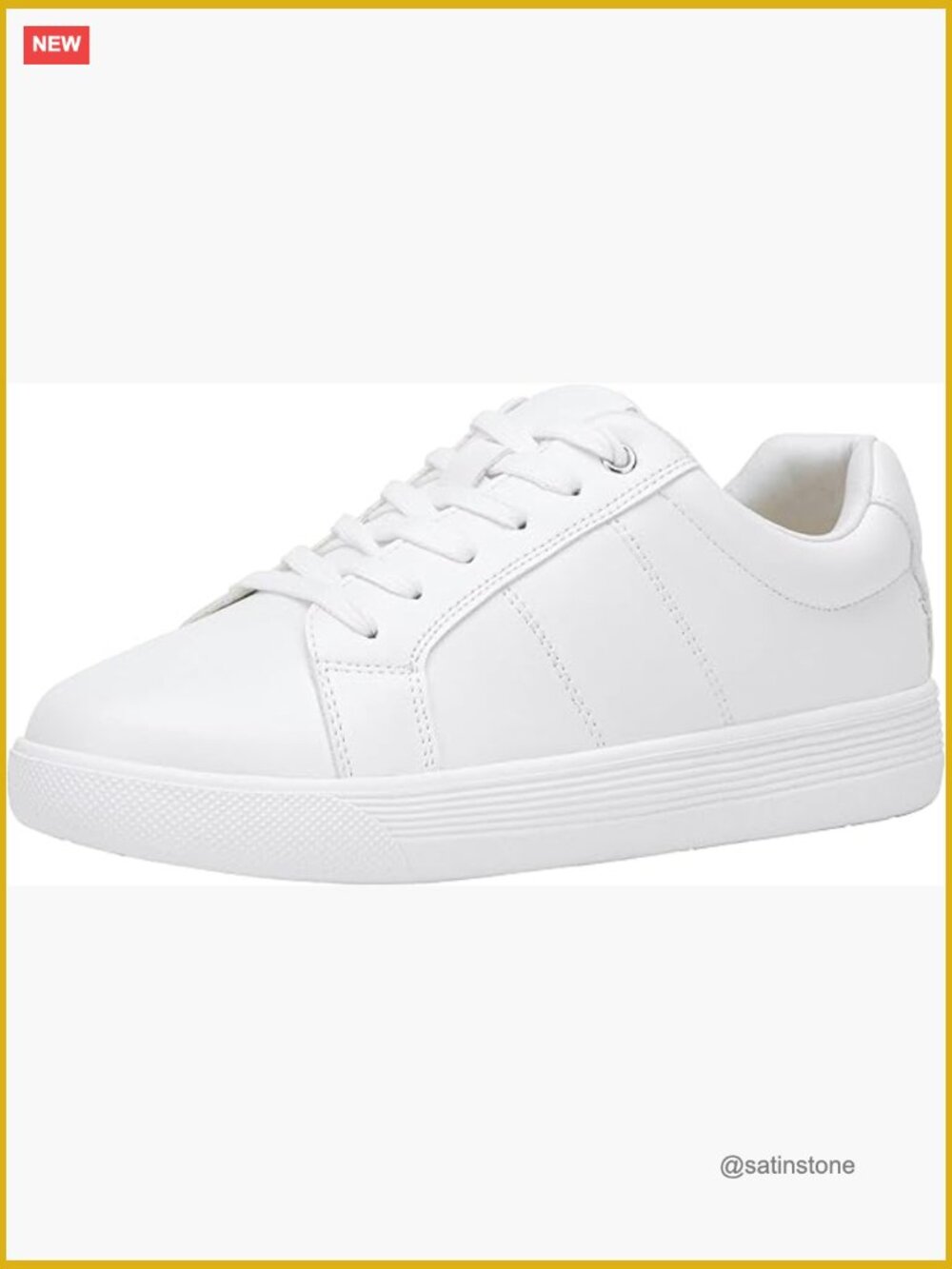 Women's White Casual Walking Sneakers Fashion Tennis Low Top Slip On Shoes
